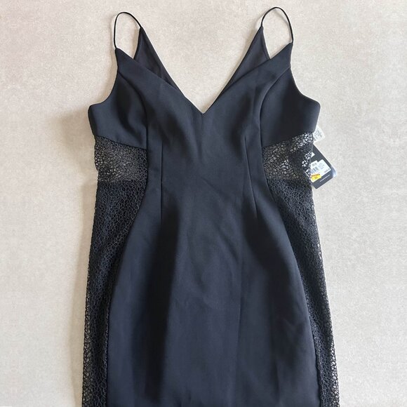 NWT Nicholas Black Crepe Insert Dress ASO Isabelle Lightwood - Picture 8 of 15